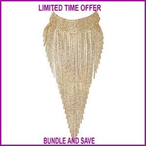 Rhinestone Statement Necklace Choker Bib Collar Formal Party Jewelry